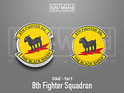 Kitsworld SAV Sticker - USAAF - 8th Fighter Squadron 